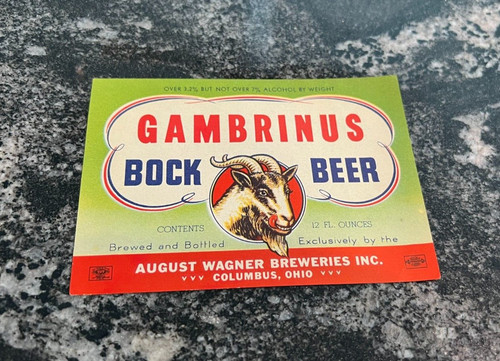 Gambrinus bock beer - c),